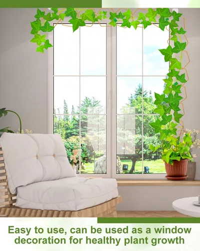 Miniatura 6 de 18 piezas de enrejado de cadena para plantas trepadoras, accesorios para plantas de interior en maceta para Hoya, Ivy, Monstera, enrejado de pared