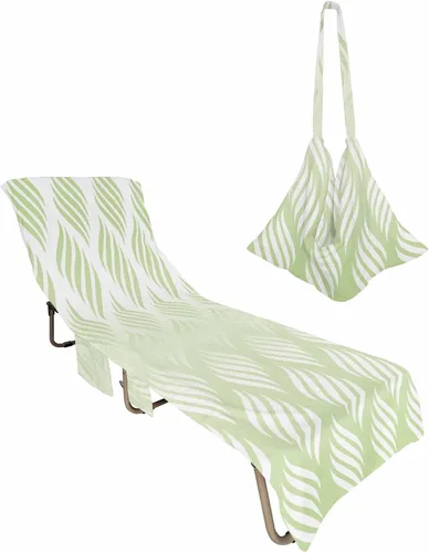 Miniatura 10 de Coloridas fundas verticales para silla de playa con bolsillos, funda de microfibra de secado rápido, fundas de silla de piscina naranja, toalla