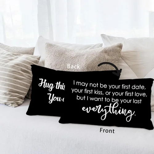 Miniatura 3 de Sufamb Regalos románticos de relaciones de larga distancia, reversible, decoración para el hogar y el dormitorio, funda de almohada de 12 x 20