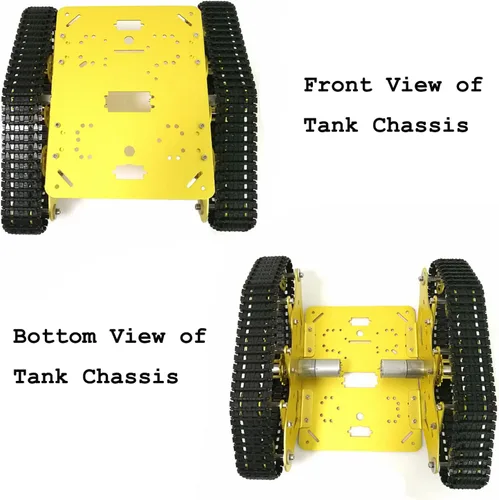 Miniatura 8 de Chasis de tanque de robot de absorción de impactos profesional TS300 con soporte de suspensión para Arduino Raspberry Pie, modelo de seguimiento RC