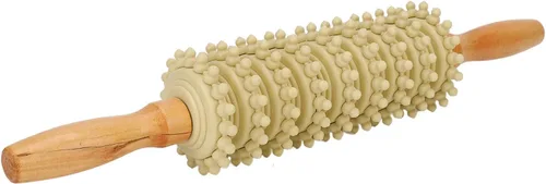 Miniatura 7 de Rodillo de masaje fascia, Rodillo de madera, Puntos de gatillo, Pierna delgada, Afloja la celulitis, Rodillo de masaje de fascia para heridas