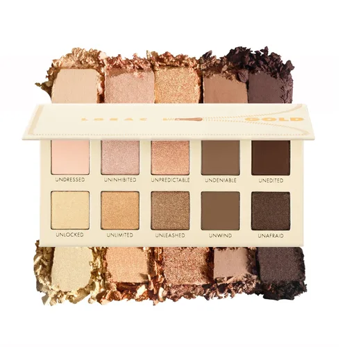 Miniatura 2 de LORAC Paleta de sombras de ojos sin cremallera, acabado mate y purpurina Dorado