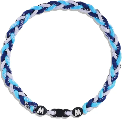 Miniatura 16 de Willtok Collar de béisbol prémium de 18 pulgadas con cuerda trenzada de nailon con diseño Tornado