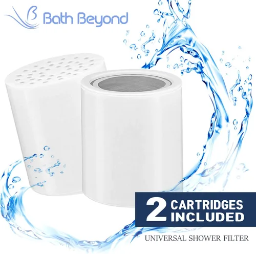Miniatura 4 de Cartucho de repuesto de filtro de ducha de 15 etapas (paquete de 2) filtro de ducha con vitamina C para agua dura, filtro de agua de ducha que