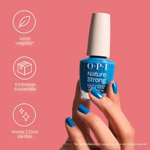 Miniatura 3 de OPI Nature Strong Natural Origin 3-Step System Botanical Base Coat, Top Coat, and Various Nail Polish Colors High Shine + Color Protection