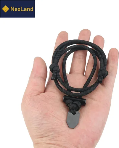 Miniatura 6 de NexLand FNP-FS1 - Collar de cerámica para arrancador de fuego, barra de ferro, cuerda de paracaídas