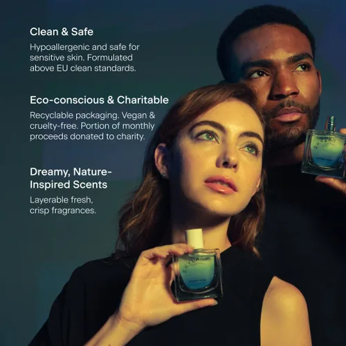 Miniatura 5 de Skylar - Perfume Indigo Valley, Eau de Perfume, hipoalergénico y limpio, mujer y hombre, vegano y seguro, amaderado y floral, notas de arándano