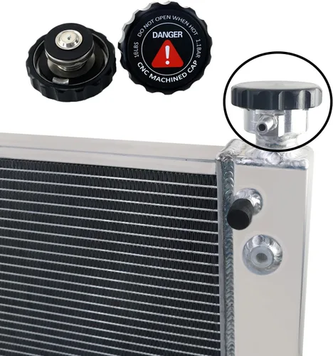 Miniatura 7 de Radiador de núcleo de 3 filas + 2 ventiladores de 12 pulgadas con cubierta y relé para Chevy GMC C/K Series 1988-1999 1500 2500 3500 Pickup Suburban