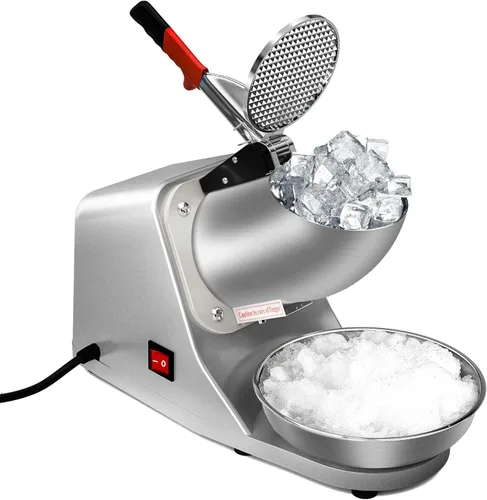 Miniatura 10 de ZENY Picador de hielo eléctrico 300W 1400r/min con cuchillas de acero inoxidable, máquina picadora de hielo para uso en cocina, accesorio para hacer