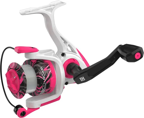 Miniatura 6 de Zebco Roam - Combo de carrete giratorio y caña de pescar, varilla de fibra de vidrio, mango cómodo dividido, perilla de mango suave al tacto, Rosa