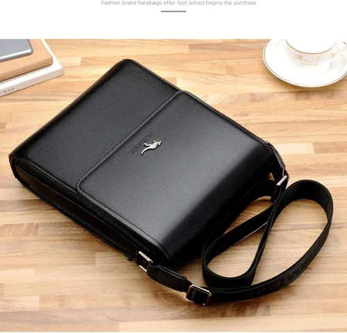 Miniatura 3 de LederleiterUSA Bolso de hombro de los hombres retro bolso de cuero bolso Crossbody bolsa mensajero personalidad maletín