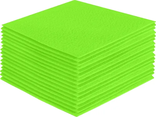 Miniatura 246 de FabricLA Hojas de fieltro acrílico para manualidades, cuadrados de fieltro precortados suaves de 4 x 4 pulgadas (3.9 in x 3.9 in), utiliza hojas