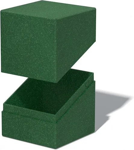 Miniatura 6 de Ultimate Guard RTE Boulder 100+, estuche para 100 tarjetas TCG de doble funda, verde, 97% renovable, fabricado en Alemania, almacenamiento seguro