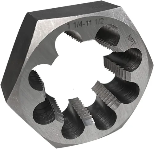 Miniatura 2 de Terraja de rosca de tubo NPT Hex Terraja de acero al carbono de rerosca 1-1/2"-11 1/2