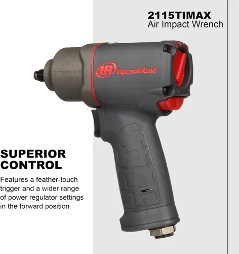 Miniatura 4 de Ingersoll Rand 2115TiMAX - Llave de impacto neumático de 3/8 pulgadas, par de torsión de 300 pies-libras, carcasa de martillo de titanio, retenedor