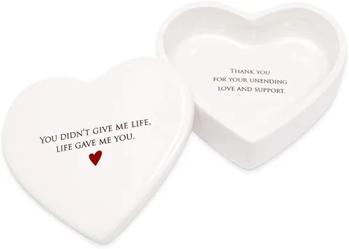 Miniatura 9 de Regalo para mamá de Susabella - Regalo de boda para madre de la novia o madre del novio, caja de cerámica para recuerdos en forma de corazón o caja