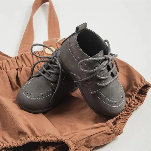 Miniatura 5 de Meckior Zapatos de Boda Clásicos para Bebés Niños y Niñas de Cuero Sintético PU, Mocasines Brogue, Zapatos Oxford para Niños Pequeños, Zapatos
