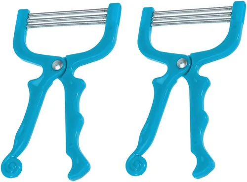 Healifty Depilación de resorte, 2 unidades, depilación facial portátil, depiladora de roscado, depiladora manual de belleza para mujeres (azul)