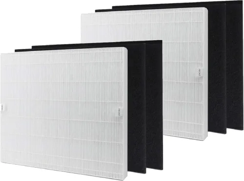 Nispira Filtro de repuesto Air108 para purificador de aire Oreck AirInstinct 75, 100, 108, 109, 150, 200 True HEPA con carbono, paquete de 2