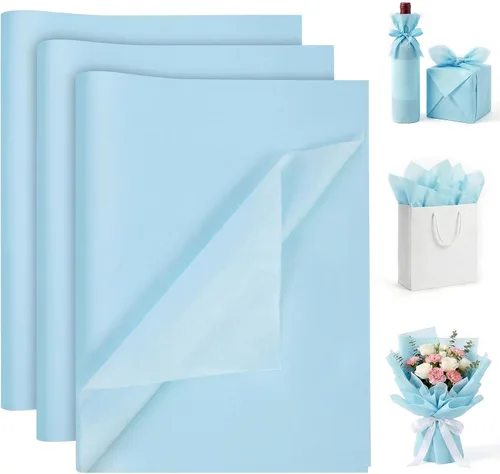 Miniatura 11 de Koogel 120 hojas de papel de seda marrón a granel, 14 x 20 pulgadas, papel kraft para envolver regalos, manualidades DIY, decoración navideña