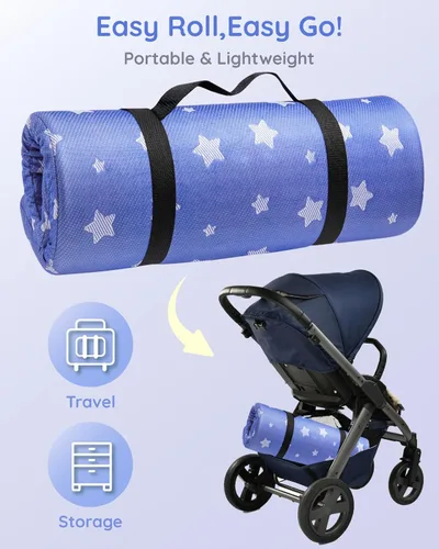 Miniatura 8 de Lilian&Gema Cubrecolchón Pack and Play 38"x26"x1.5", Colchón Portátil para Parque Infantil, Cubrecolchón Pack N Play, Funda Suave, Transpirable e