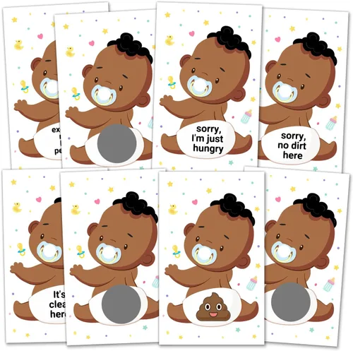 Miniatura 6 de Juego de cartas de rifa, boletos de lotería y premios de puerta, tarjetas para raspar, recuerdo de fiesta de baby shower y actividad, 38 tarjetas