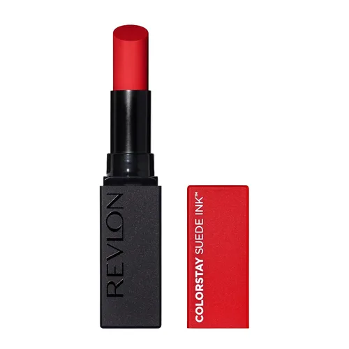 Revlon Lápiz labial, ColorStay Suede Ink, prebase incorporada, regalo pequeño para mujeres, resistente al agua, a prueba de manchas, color mate, 015