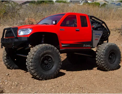 Miniatura 7 de Axial RC Crawler 1/6 SCX6 Trail Honcho 4WD RTR (transmisor y receptor incluidos, batería y cargador no incluidos), rojo, AXI05001T1, camiones