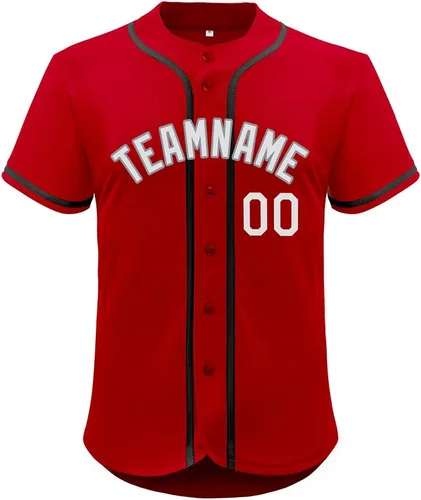 Miniatura 82 de Camiseta de béisbol de malla personalizada con botones y número de nombre cosido personalizado para hombres/mujeres/jóvenes