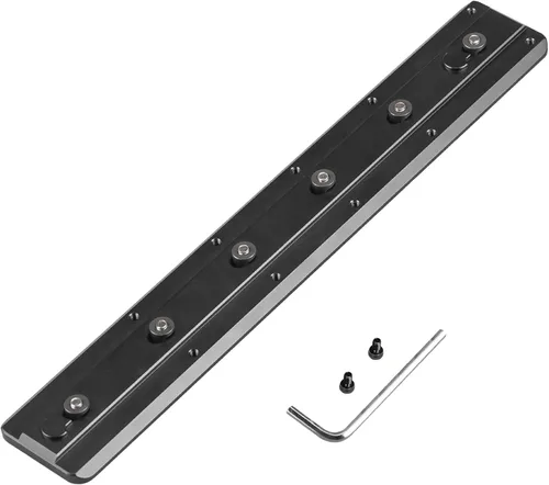 Miniatura 7 de Adaptador de placa de trípode FANAUE Keymod Rail con tornillos de seguridad, para cabezal de bola de trípode, compatible con Arca Swiss RRS Dovetail