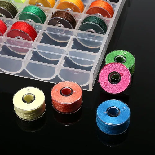 Miniatura 5 de BetyBedy 36 bobinas e hilos de coser con estuche para múltiples máquinas de coser, juego de bobinas preenrolladas