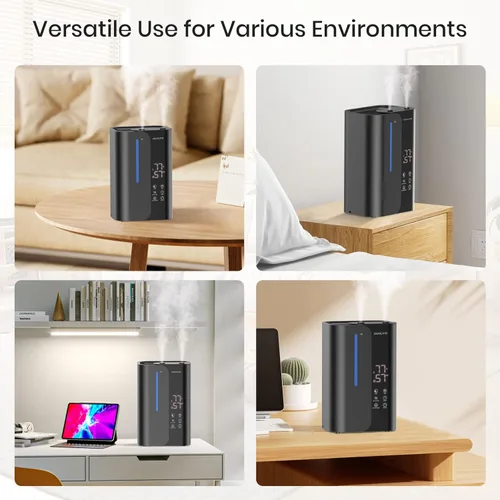 Miniatura 7 de OGACFO Humidificadores de Aire Inteligentes de 5L para Dormitorio con Aceites Esenciales, Humidificadores de Niebla Fría de Gran Capacidad de 50H