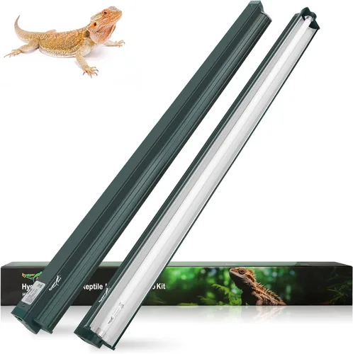 Miniatura 12 de T5 Kit Combinado de Lámpara para Reptiles de 24W Lámpara para Terrario de Reptiles con Capucha Bombilla de Luz UVB 10.0 Tubo Fluorescente Ideal