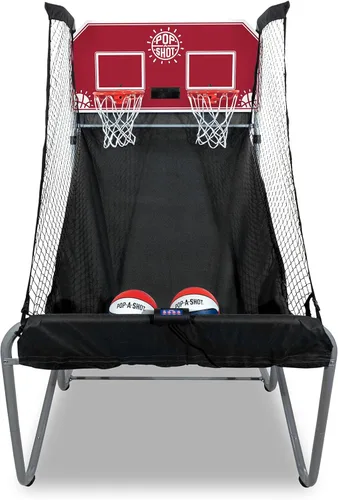 Miniatura 9 de Pop-A-Shot - Home Dual Shot Juego de baloncesto arcade para el hogar Aro de puntuación con sensor, 16 modos de juego, 7 bolas Plegable para un