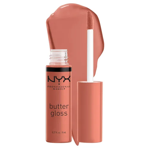Miniatura 26 de NYX MAQUILLAJE PROFESIONAL Brillo de mantequilla, brillo de labios no pegajoso - crema brulée (natural)