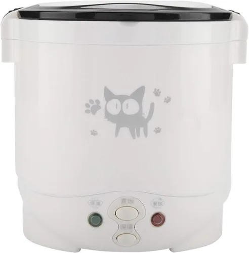 Miniatura 2 de Omabeta Arrocera portátil para viajes Mini 12V 100W 1L olla de arroz multifuncional portátil eléctrica vaporizador de alimentos para automóviles se