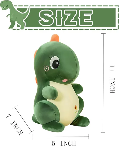 Almohadas de felpa de dinosaurio, almohada de felpa de dinosaurio suave y tierna, adecuada para todos los que les gustan los dinosaurios