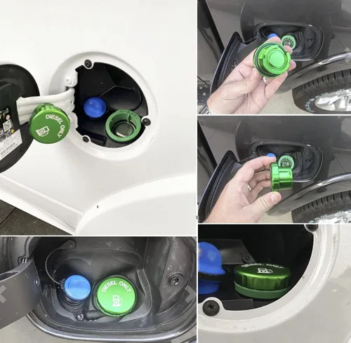 Miniatura 3 de Tapa de tanque de combustible diésel de aluminio para el último Dodge Ram 2019-2025 1500 2500 3500 solamente