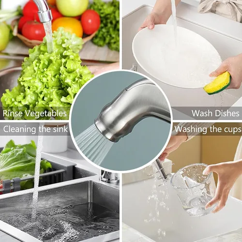 Miniatura 7 de Pulverizador de fregadero de repuesto para rociador lateral de cocina cromado universal Moen, para uso con grifos de fregadero de cocina, cromado