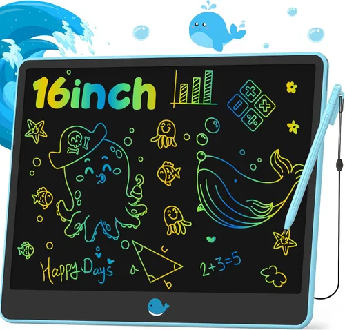 Miniatura 9 de Hockvill Tableta de escritura LCD para niños de 8.8 pulgadas, juguetes para niñas y niños, almohadilla de dibujo para niños de 3, 4, 5, 6, 7 años