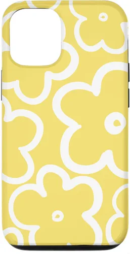 Miniatura 25 de iPhone 16 Cute Flower Pattern Wildflower Lemon Yellow and White Floral Case
