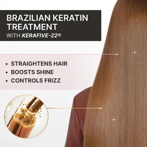 Miniatura 4 de FASHION GOLD Tratamiento capilar de queratina (10 USOS por Botella), Keratina para Alisar el Pelo, Tratamiento de Botox Capilar, Tratamiento