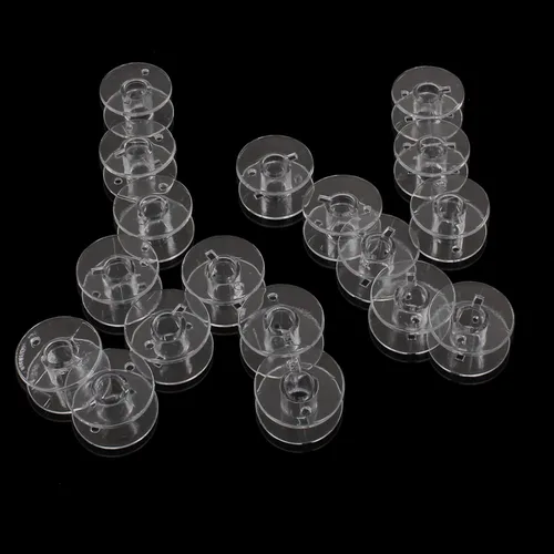 Miniatura 5 de Coufce Paquete de 50 bobinas de plástico transparente para máquina de coser, clase 15, compatibles con máquinas Brother Singer Janome Kenmore