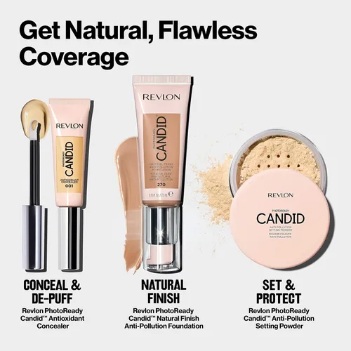 Miniatura 10 de REVLON PhotoReady Base sincera de acabado natural, con ingredientes anticontaminantes, antioxidantes y antiluz azul.