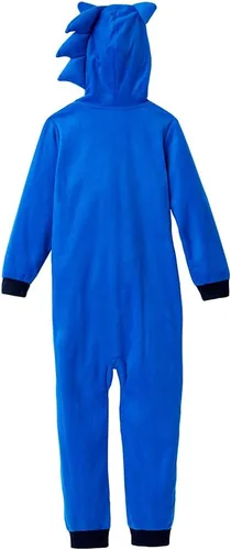 Miniatura 2 de Sonic The Hedgehog Boys Pajama Onesie Hooded Zip Front Blanket Sleeper for Kids