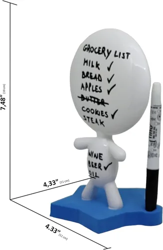 Miniatura 5 de Los mejores regalos de oficina – TITTO Star, Draw Your Ideas – Muñeca de pizarra blanca de cerámica – Regalo de regreso a la escuela – Diseño