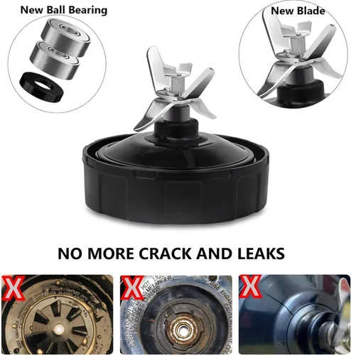 Miniatura 5 de Paquete de 2 piezas de repuesto para licuadora Ninja – Cuchilla de licuadora Ninja de grado premium de 7 aletas para vasos de licuadora Ninja