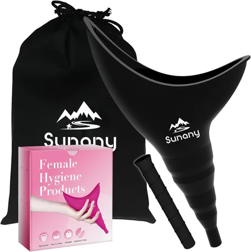 Female Urination Device, Reusable Female Urinal Silicone Women Pee Funnel Allows Women to Pee Standing Up, The Perfect Companion for