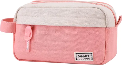Miniatura 15 de Sooez Estuche para lápices original de alta capacidad, bolsa grande para lápices, estuche organizador para bolígrafos, suministros estéticos