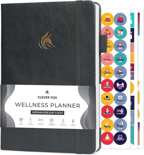 Miniatura 20 de Clever Fox Planificador de Bienestar - Registro Semanal y Diario de Salud y Bienestar, Diario de Alimentos y Planificador de Comidas para Conteo